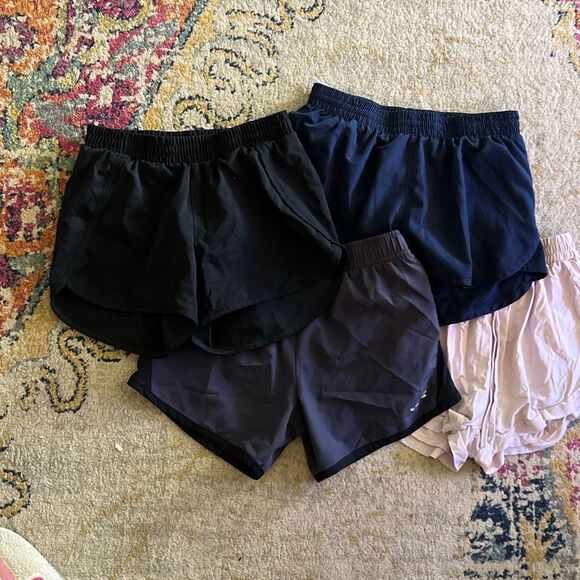 Lot of 4 Athletic/Running Shorts – Mixed Brands – Size Medium (8–10) - Picture 1 of 5